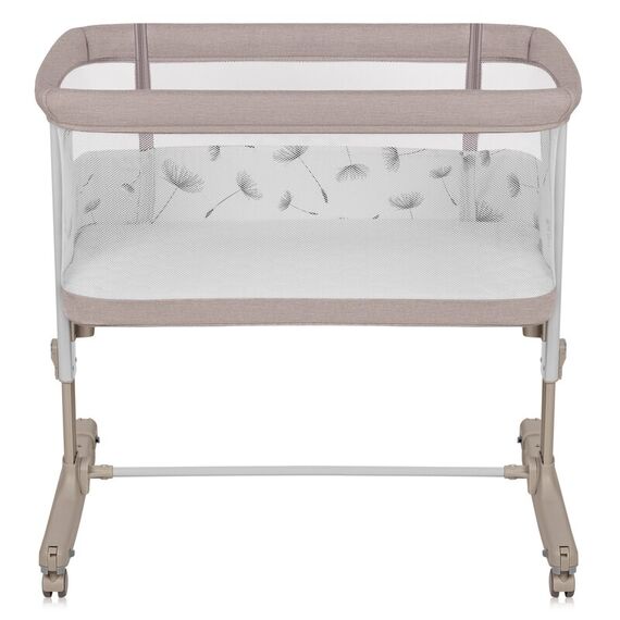 Patut co-sleeper, Lionelo, Aurora, 3 in 1, Cu leganare si setare unghiulara, Pana la 9 kg, 0 luni+, Bej, Culoare: Bej, Dimensiuni: 80x50 - poza 5 - ExclusivMAG.ro
