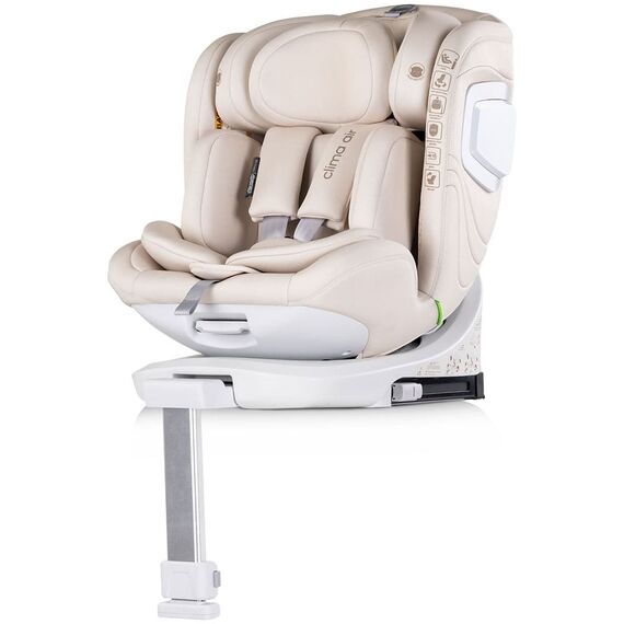 Scaun auto Chipolino Clima Air I-Size 40-150 cm cu sistem Isofix si sezut rotativ biscotta, Culoare: Bej, Grupa: 0-36kg (0 luni - 12 ani) - poza 2 - ExclusivMAG.ro