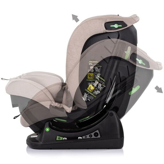 Scaun auto Chipolino Aviato I-Size 40-150 cm tiramisu, Culoare: Crem, Grupa: 0-36kg (0 luni - 12 ani) - poza 5 - ExclusivMAG.ro