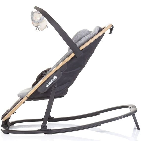 Scaunel balansoar Chipolino Senso cloud wood, Culoare: Gri - poza 4 - ExclusivMAG.ro