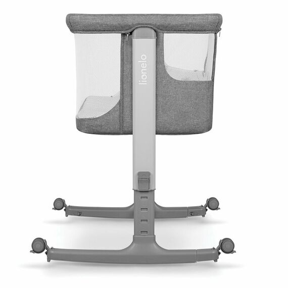 Patut co-sleeper, Lionelo, Aurora, 3 in 1, Cu leganare si setare unghiulara, Pana la 9 kg, 0 luni+, Gri, Culoare: Gri, Dimensiuni: 80x50 - poza 8 - ExclusivMAG.ro