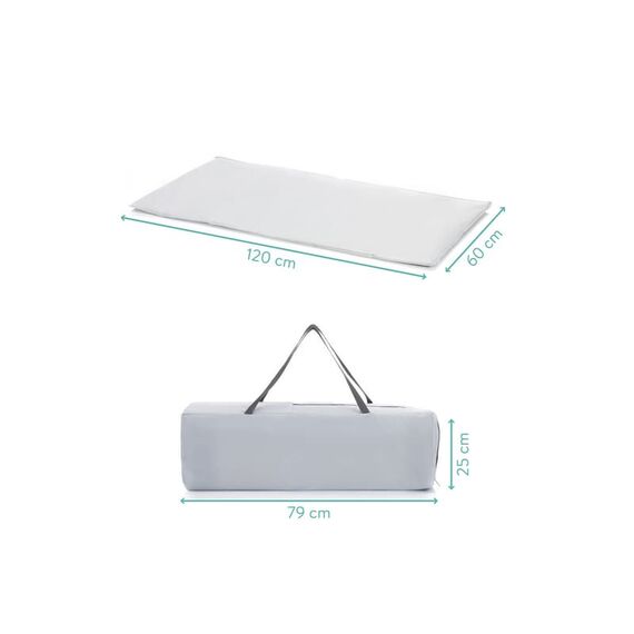 Patut pliabil Capri light grey Fillikid, Culoare: Gri, Dimensiuni: 120x60 - poza 11 - ExclusivMAG.ro
