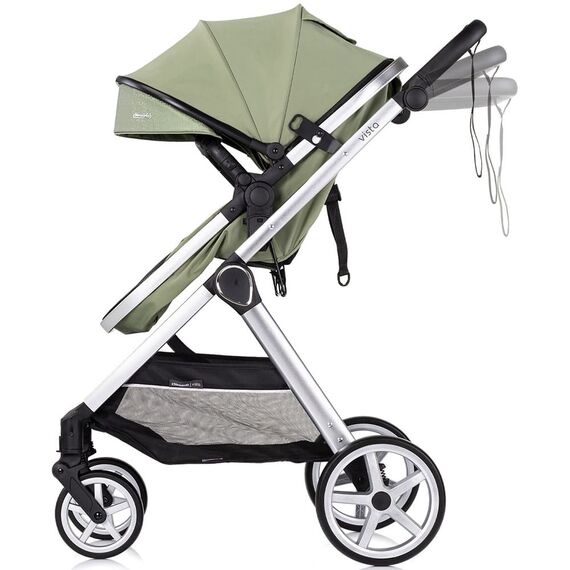 Carucior Chipolino Vista 3 in 1 basil, Culoare: Verde, Model: 3 in 1 - poza 6 - ExclusivMAG.ro