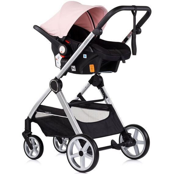 Carucior Chipolino Vista 3 in 1 pink marshmallow, Culoare: Roz, Model: 3 in 1 - poza 9 - ExclusivMAG.ro