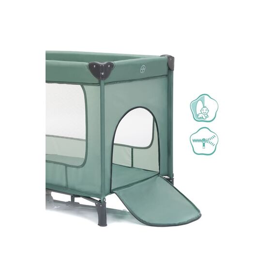 Patut pliabil Capri green Fillikid, Culoare: Verde, Dimensiuni: 120x60 - poza 6 - ExclusivMAG.ro