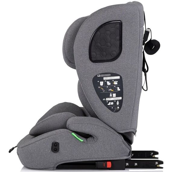 Scaun auto Chipolino Tycoon Iso I-Size 76-150 cm cu sistem Isofix cloud, Culoare: Gri, Grupa: 9-36kg (9 luni - 12 ani) - poza 4 - ExclusivMAG.ro