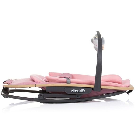 Scaunel balansoar Chipolino Senso pink marshmallow wood, Culoare: Roz - poza 5 - ExclusivMAG.ro