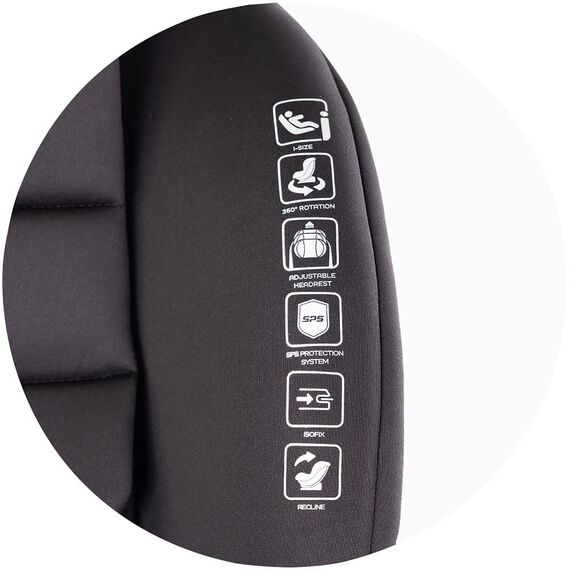 Scaun auto Chipolino Premium I-Size 40-150 cm cu sistem Isofix blackberry, Culoare: Negru, Grupa: 0-36kg (0 luni - 12 ani) - poza 11 - ExclusivMAG.ro
