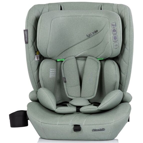 Scaun auto Chipolino Tycoon Iso I-Size 76-150 cm cu sistem Isofix basil, Culoare: Verde, Grupa: 9-36kg (9 luni - 12 ani) - poza 2 - ExclusivMAG.ro