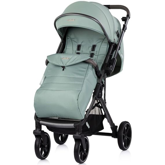 Carucior sport Chipolino Omnia cu maner reversibil matcha, Culoare: Gri deschis, Model: sport - poza 3 - ExclusivMAG.ro