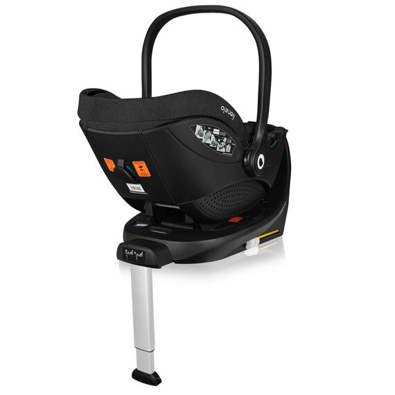 Scoica auto, Lionelo Moxie i-Size, Include baza rotativa 360 cu picior de fixare, 40-87 cm, R129, Negru, Culoare: Negru, Grupa: 0-13kg (0 luni - 12 luni) - poza 10 - ExclusivMAG.ro