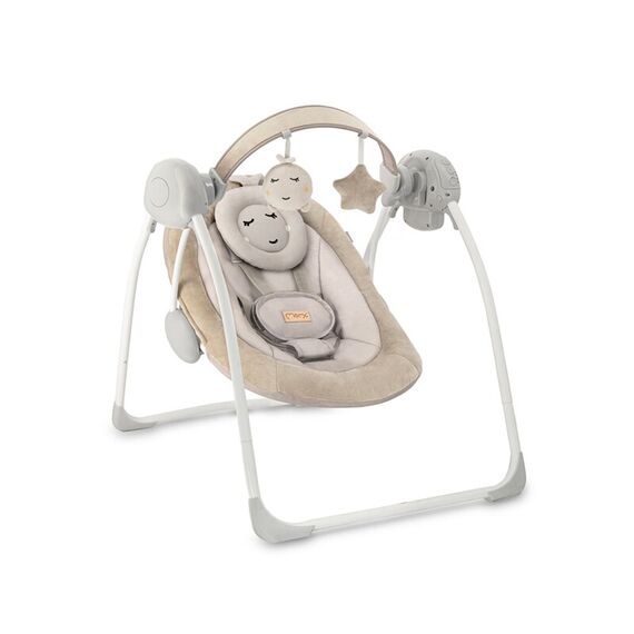 Leagan Electric pentru Bebeluşi MoMi Liss - Beige, Culoare: Bej  - ExclusivMAG.ro