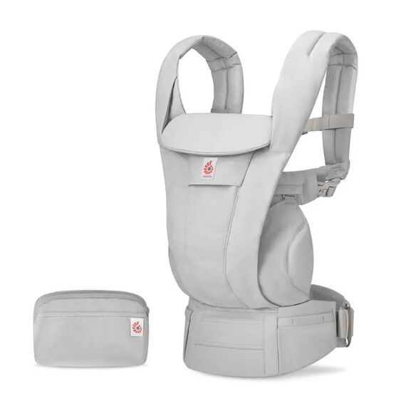 Marsupiu Ergobaby Omni Deluxe Cotton Pearl Grey, Culoare: Gri deschis  - ExclusivMAG.ro