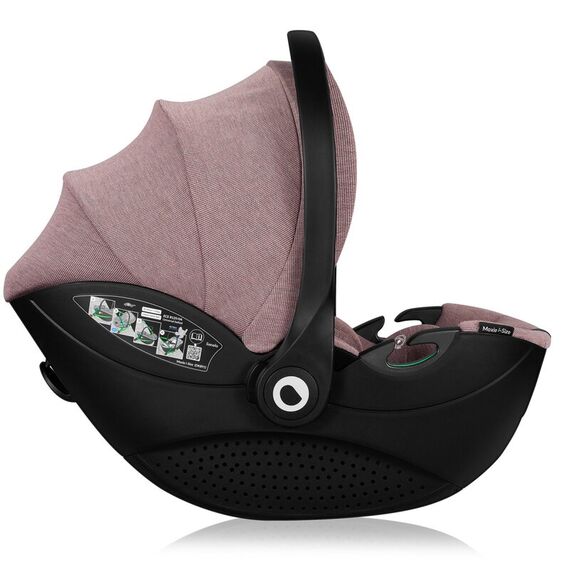 Scoica auto, Lionelo, Moxie, i-Size, 40-87 cm, Conform cu R129, Mov, Culoare: Mov, Grupa: 0-13kg (0 luni - 12 luni) - poza 5 - ExclusivMAG.ro