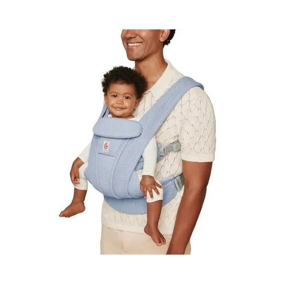 Marsupiu Ergobaby Omni Deluxe Mesh Serene Blue, Culoare: Blue - poza 4 - ExclusivMAG.ro