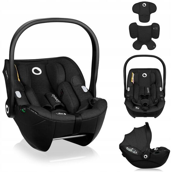 Scoica auto, Lionelo, Moxie, i-Size, 40-87 cm, Conform cu R129, Negru, Culoare: Negru, Grupa: 0-13kg (0 luni - 12 luni) - poza 2 - ExclusivMAG.ro
