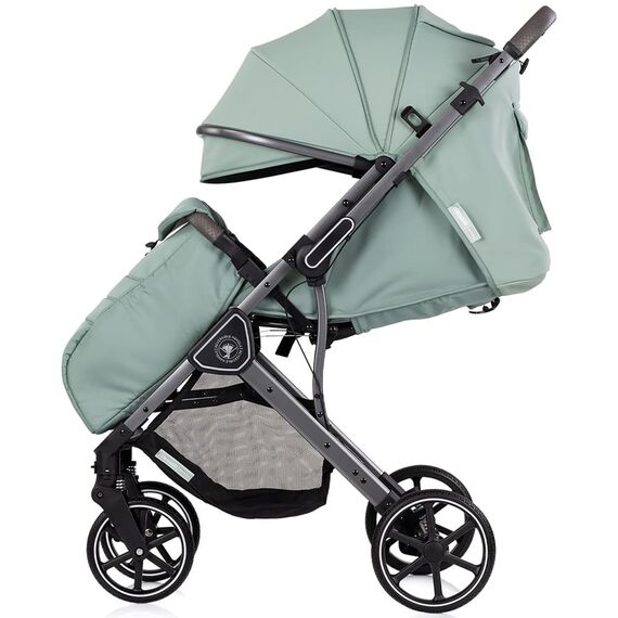 Carucior sport Chipolino Omnia cu maner reversibil matcha, Culoare: Gri deschis, Model: sport - poza 6 - ExclusivMAG.ro