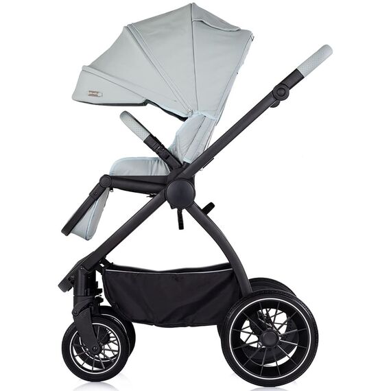 Carucior Chipolino Prestige 3 in 1 matcha, Culoare: Gri deschis, Model: 3 in 1 - poza 8 - ExclusivMAG.ro