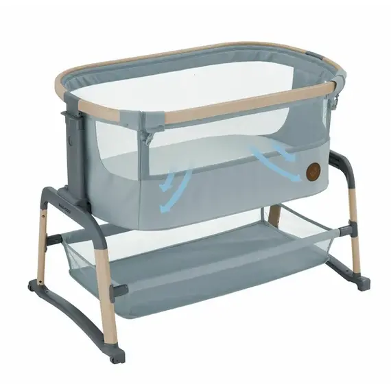Patut Co-SLEEPER Maxi-Cosi Iora Air BEYOND GREY ECO, Culoare: Gri, Dimensiuni: 80x50 - poza 3 - ExclusivMAG.ro