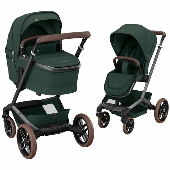Carucior 2 in 1 Maxi-Cosi FAME Twillic Green, Culoare: Verde inchis, Model: 2 in 1  - ExclusivMAG.ro