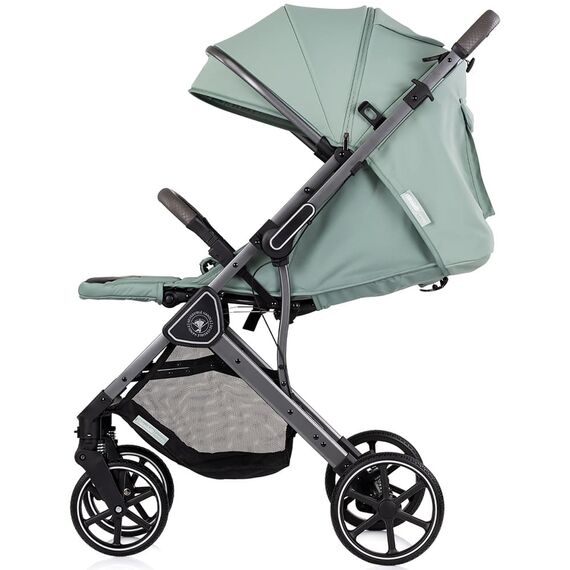 Carucior sport Chipolino Omnia cu maner reversibil matcha, Culoare: Gri deschis, Model: sport - poza 5 - ExclusivMAG.ro