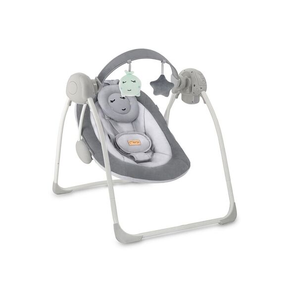 Leagan Electric pentru Bebeluşi MoMi Liss - Grey, Culoare: Gri  - ExclusivMAG.ro