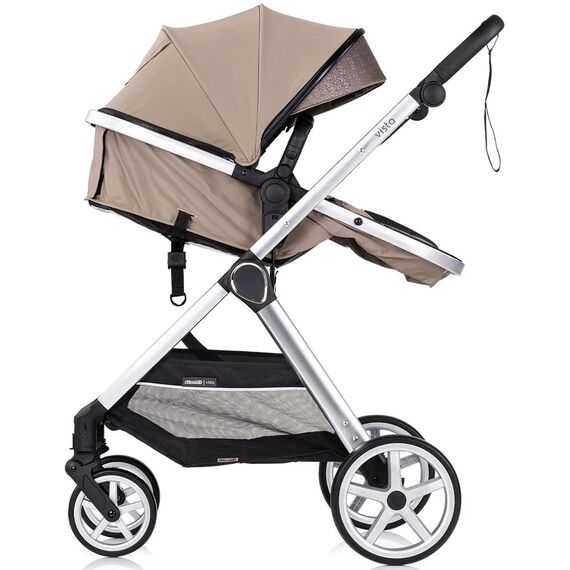 Carucior Chipolino Vista 2 in 1 tiramisu, Culoare: Crem, Model: 2 in 1 - poza 5 - ExclusivMAG.ro