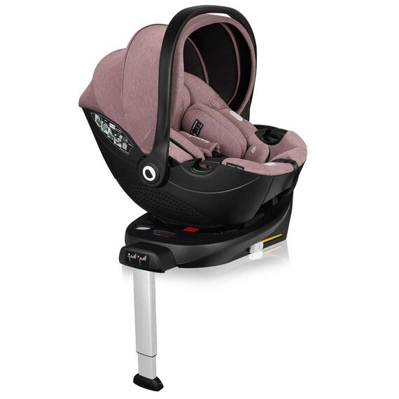 Scoica auto, Lionelo, Moxie, i-Size, Include baza rotativa 360 cu picior de fixare, 40-87 cm, R129, Mov, Culoare: Mov, Grupa: 0-13kg (0 luni - 12 luni) - poza 10 - ExclusivMAG.ro