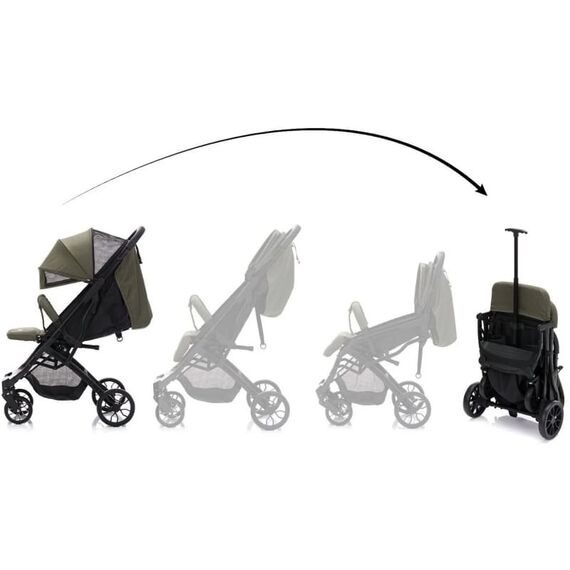 Carucior sport Elite Styler - olive- Fillikid, Culoare: Verde - poza 2 - ExclusivMAG.ro