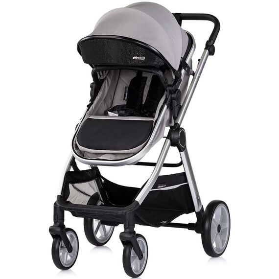 Carucior Chipolino Vista 2 in 1 cloud grey, Culoare: Gri deschis, Model: 2 in 1 - poza 2 - ExclusivMAG.ro