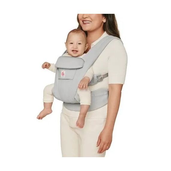 Marsupiu Ergobaby Omni Deluxe Cotton Pearl Grey, Culoare: Gri deschis - poza 3 - ExclusivMAG.ro