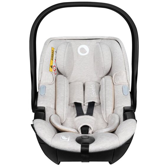 Scoica auto, Lionelo, Moxie, i-Size, Include baza rotativa 360 cu picior de fixare, 40-87 cm, R129, Bej, Culoare: Bej, Grupa: 0-13kg (0 luni - 12 luni) - poza 5 - ExclusivMAG.ro