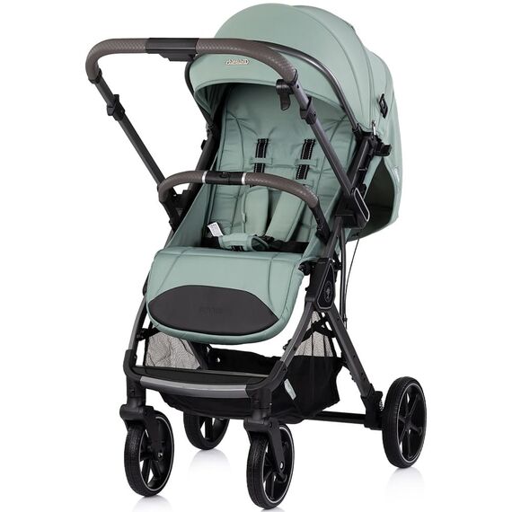 Carucior sport Chipolino Omnia cu maner reversibil matcha, Culoare: Gri deschis, Model: sport - poza 2 - ExclusivMAG.ro