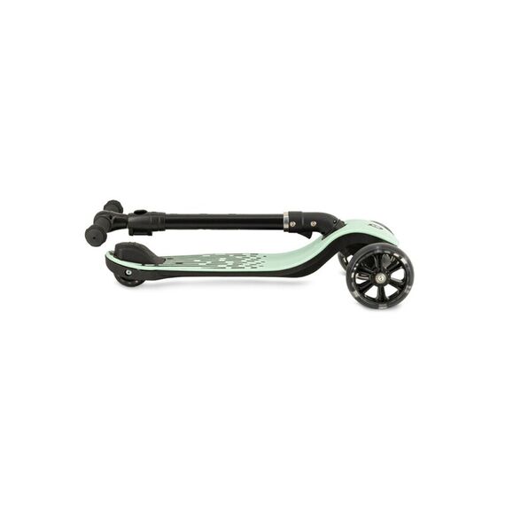 Trotineta pliabila cu roti LED pentru copii, 3 Ani+, MoMi San - Verde, Culoare: Verde - poza 2 - ExclusivMAG.ro