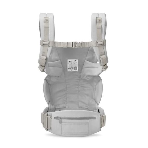 Marsupiu Ergobaby Omni Deluxe Cotton Pearl Grey, Culoare: Gri deschis - poza 2 - ExclusivMAG.ro