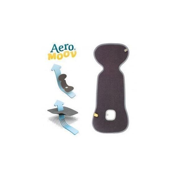 Protectie Antitranspiratie Scaun Auto GR 0+ BBC Organic Anthracite Aeromoov, Culoare: Gri - poza 2 - ExclusivMAG.ro