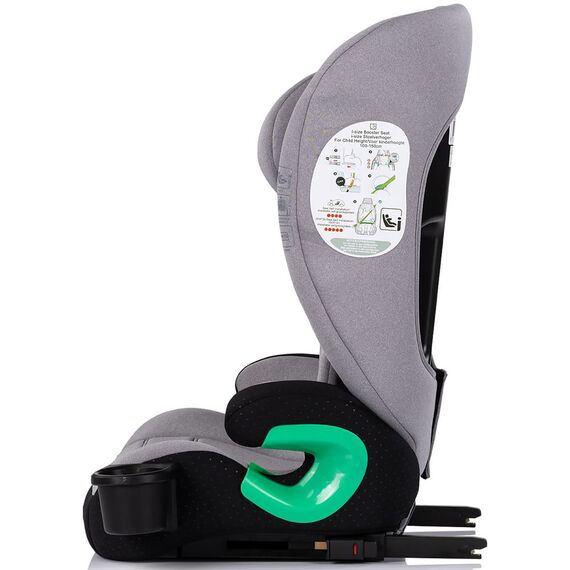 Scaun auto Chipolino Patrol I-Size 100-150 cm cu sistem Isofix platinum, Culoare: Gri, Grupa: 15-36kg (4 ani - 12 ani) - poza 4 - ExclusivMAG.ro