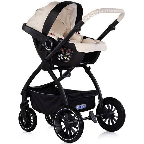 Carucior Chipolino Prestige 3 in 1 cashmere, Culoare: Bej, Model: 3 in 1 - poza 10 - ExclusivMAG.ro
