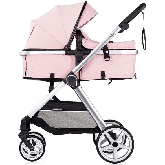 Carucior Chipolino Vista 2 in 1 pink marshmallow, Culoare: Roz, Model: 2 in 1 - poza 7 - ExclusivMAG.ro