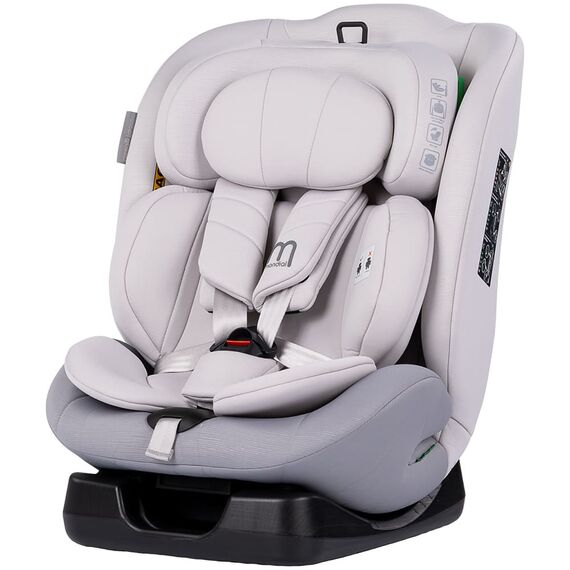 Scaun auto Chipolino Mondial I-Size 40-150 cm platinum, Culoare: Gri deschis, Grupa: 0-36kg (0 luni - 12 ani)  - ExclusivMAG.ro
