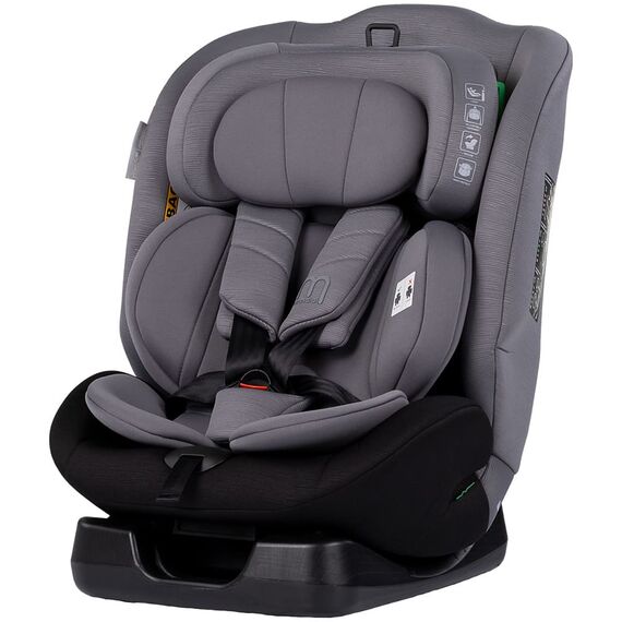 Scaun auto Chipolino Mondial I-Size 40-150 cm charcoal, Culoare: Gri/Negru, Grupa: 0-36kg (0 luni - 12 ani)  - ExclusivMAG.ro
