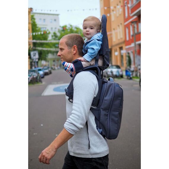Rucsac pentru părinți MiniMeis Hero Dusk Blue Core, Culoare: Albastru - poza 8 - ExclusivMAG.ro