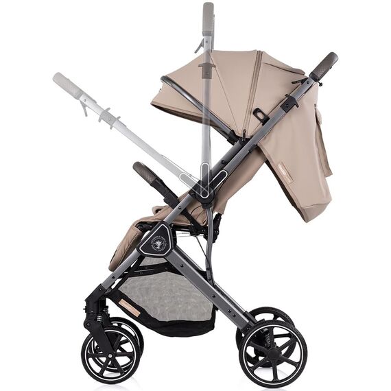 Carucior sport Chipolino Omnia cu maner reversibil latte, Culoare: Crem, Model: sport - poza 4 - ExclusivMAG.ro
