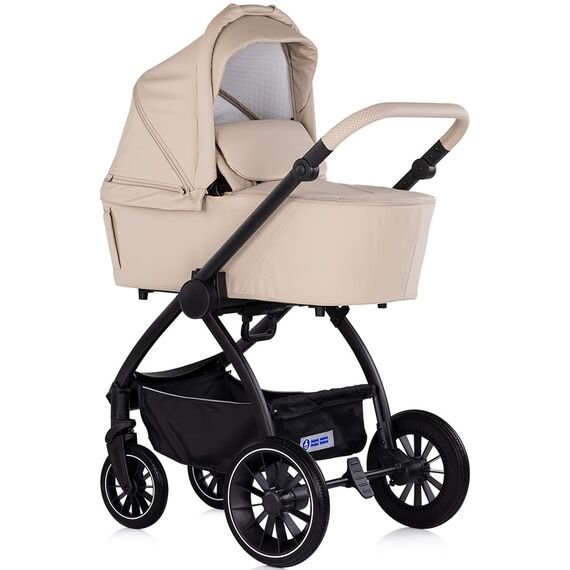 Carucior Chipolino Prestige 3 in 1 latte, Culoare: Crem, Model: 3 in 1 - poza 2 - ExclusivMAG.ro