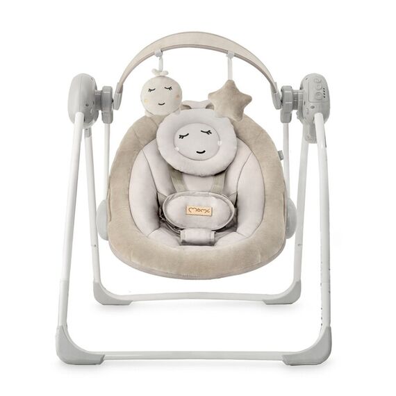 Leagan Electric pentru Bebeluşi MoMi Liss - Beige, Culoare: Bej - poza 2 - ExclusivMAG.ro