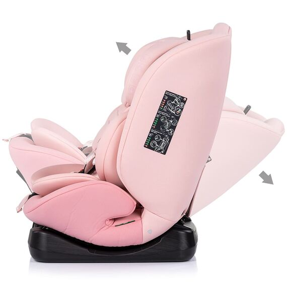 Scaun auto Chipolino Mondial I-Size 40-150 cm powder pink, Culoare: Roz, Grupa: 0-36kg (0 luni - 12 ani) - poza 4 - ExclusivMAG.ro