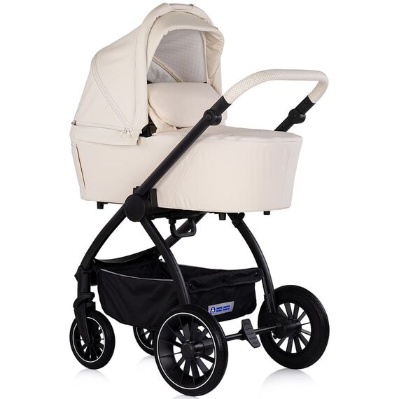 Carucior Chipolino Prestige 3 in 1 cashmere, Culoare: Bej, Model: 3 in 1 - poza 2 - ExclusivMAG.ro