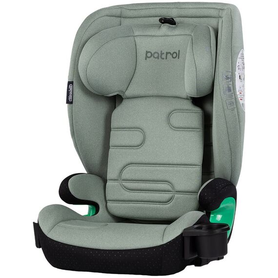 Scaun auto Chipolino Patrol I-Size 100-150 cm cu sistem Isofix matcha, Culoare: Verde, Grupa: 15-36kg (4 ani - 12 ani)  - ExclusivMAG.ro