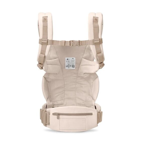 Marsupiu Ergobaby Omni Deluxe Cotton Natural Beige, Culoare: Bej - poza 2 - ExclusivMAG.ro