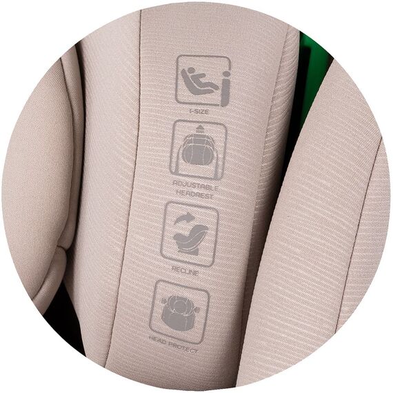 Scaun auto Chipolino Mondial I-Size 40-150 cm latte, Culoare: Bej, Grupa: 0-36kg (0 luni - 12 ani) - poza 7 - ExclusivMAG.ro